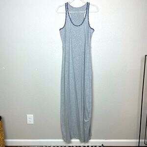 CALVIN KLEIN Heather Gray Maxi Dress Size L